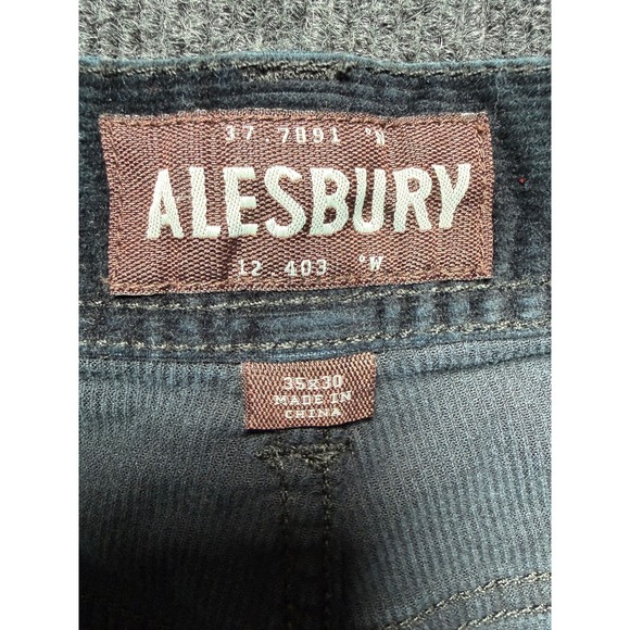 Alesbury Corduroy Relaxed Straight Pants Mens 35x30 Black - Picture 4 of 10